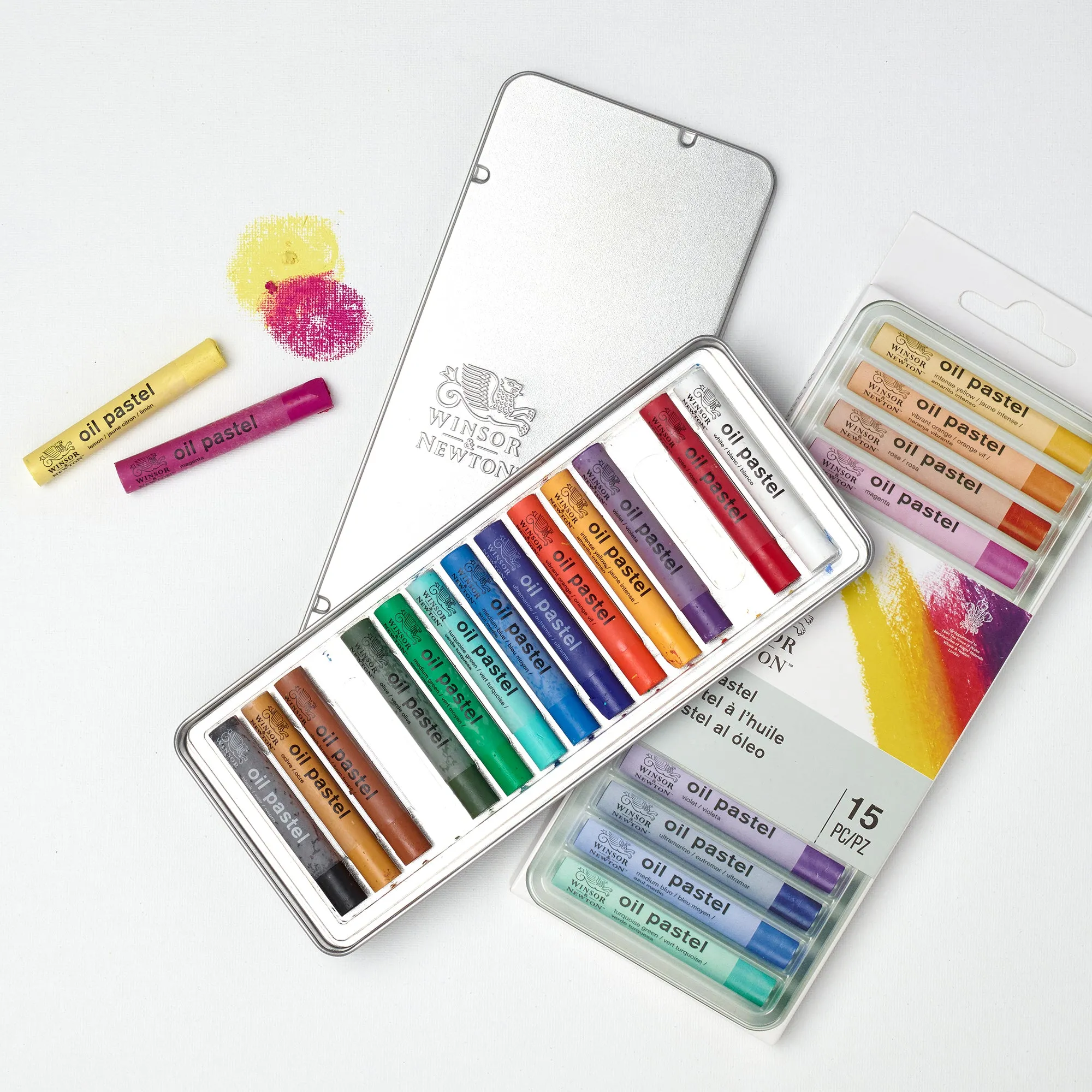 15-Pack Oil Pastels