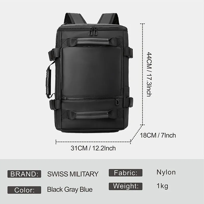 3-in-1 Convertible Backpack – Travel, Handbag, Messenger