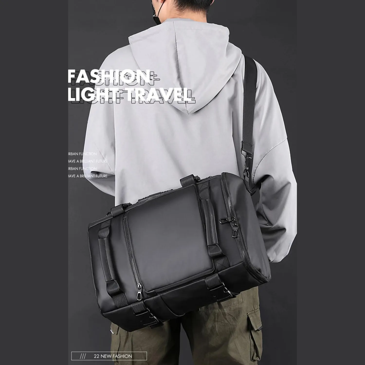 3-in-1 Convertible Backpack – Travel, Handbag, Messenger