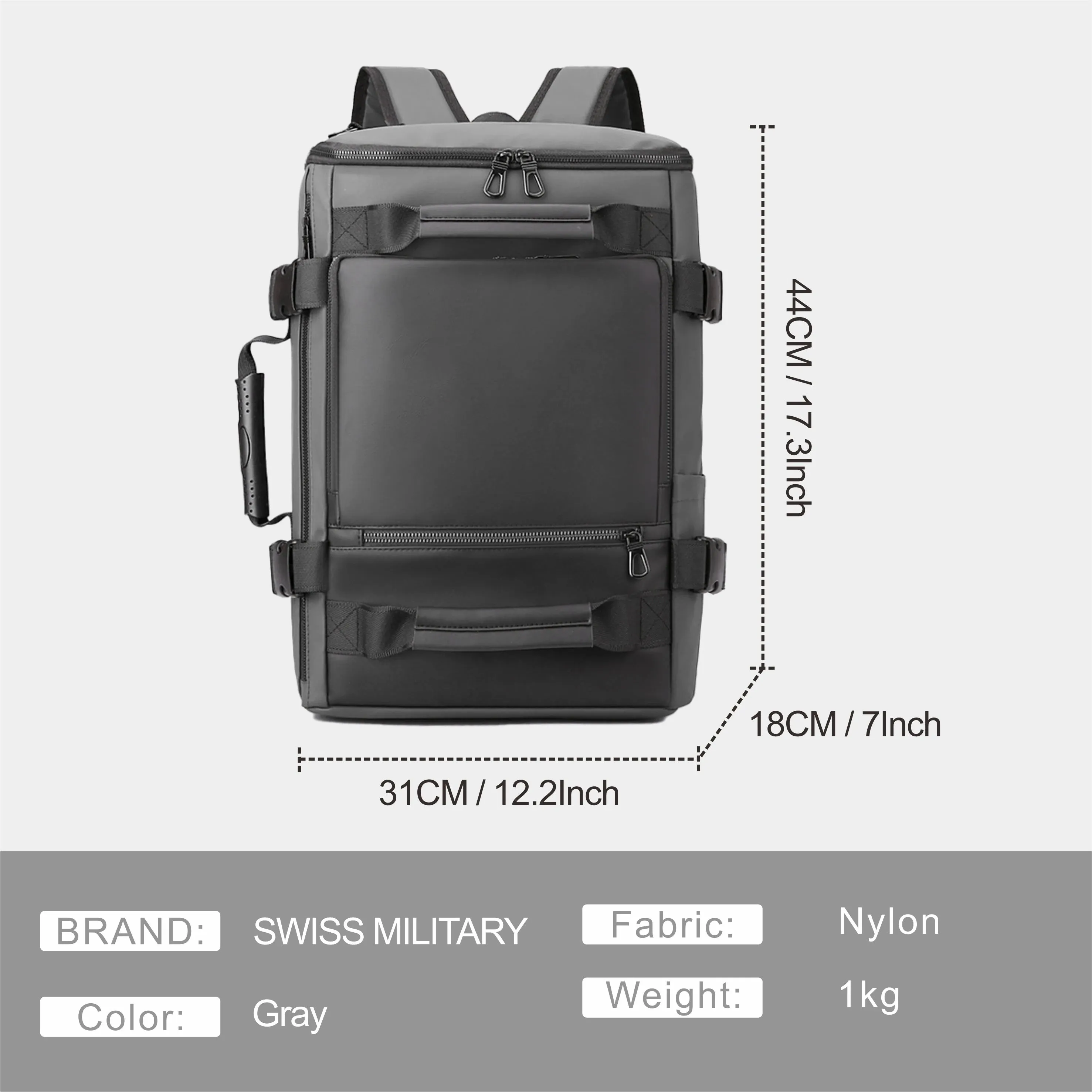 3-in-1 Convertible Backpack – Travel, Handbag, Messenger