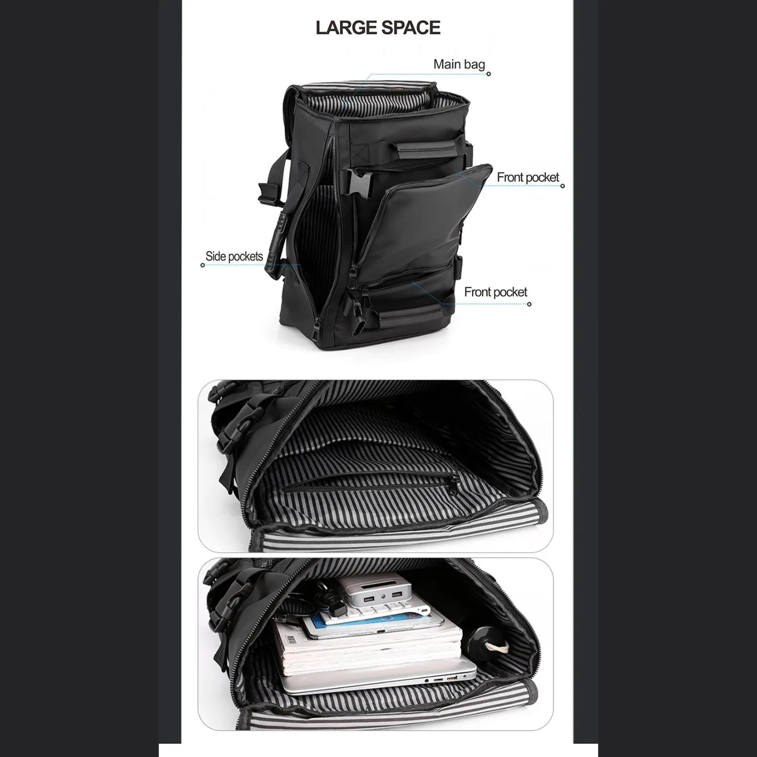 3-in-1 Convertible Backpack – Travel, Handbag, Messenger