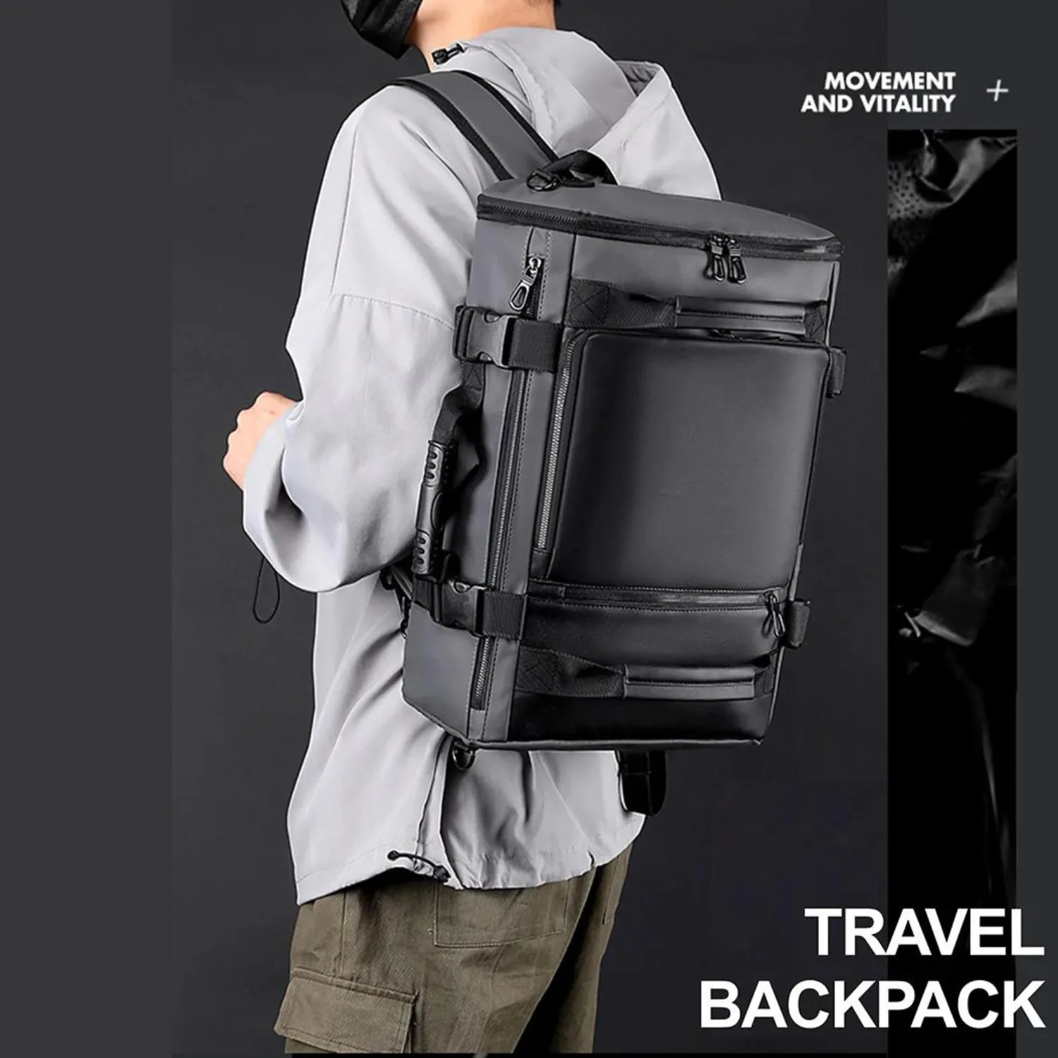 3-in-1 Convertible Backpack – Travel, Handbag, Messenger