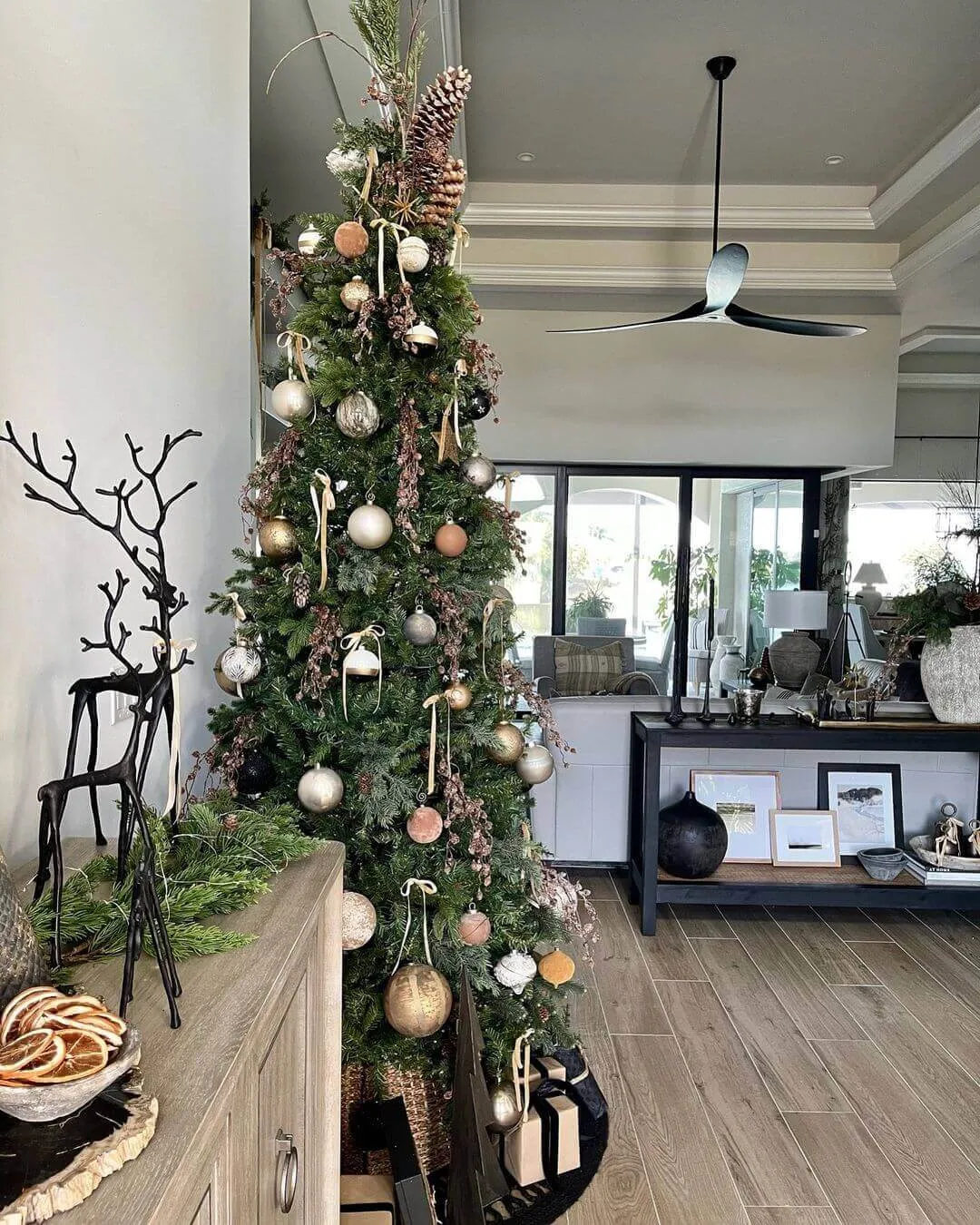 7.5' Yorkshire Fir Slim Artificial Christmas Tree Unlit