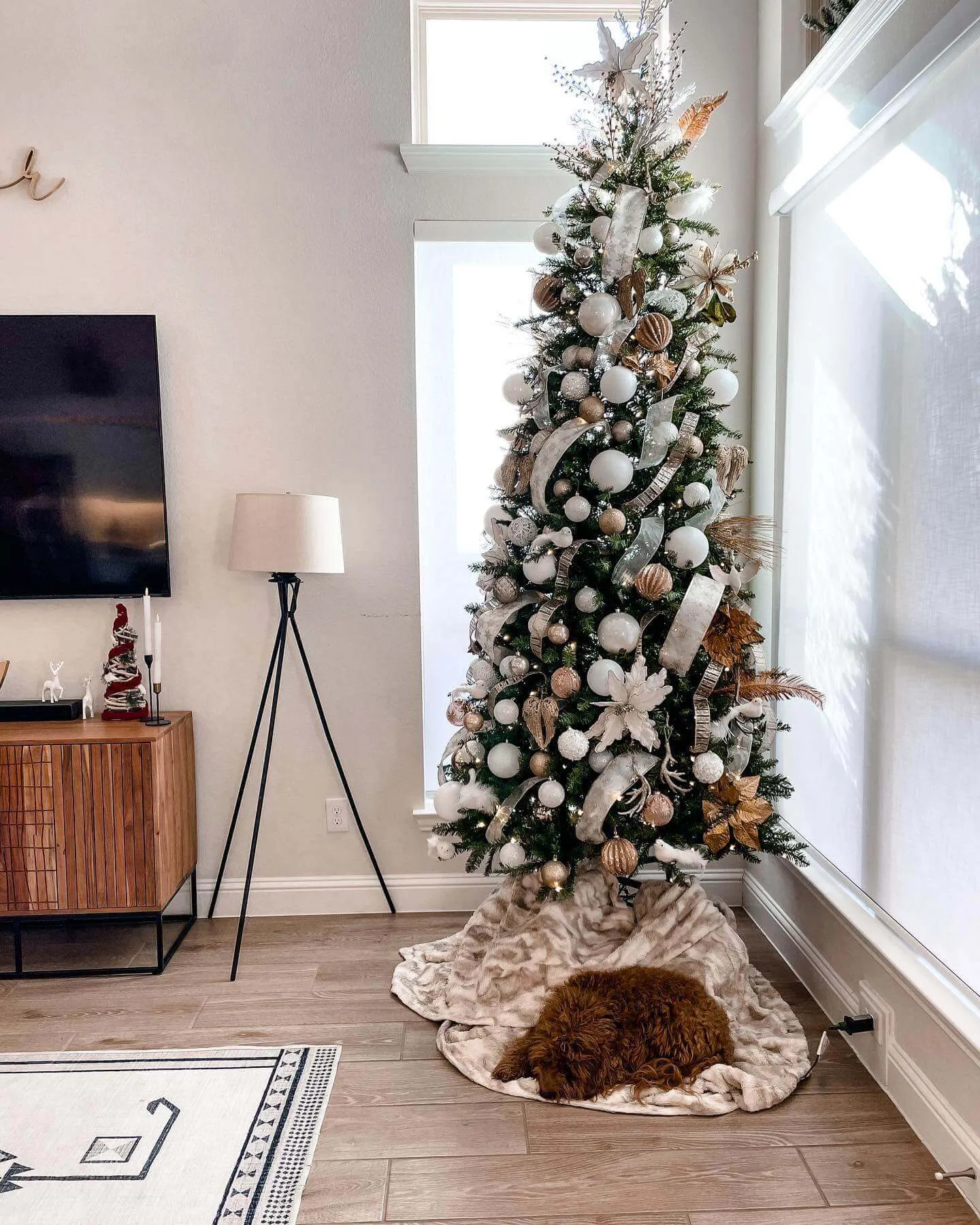 7.5' Yorkshire Fir Slim Artificial Christmas Tree Unlit