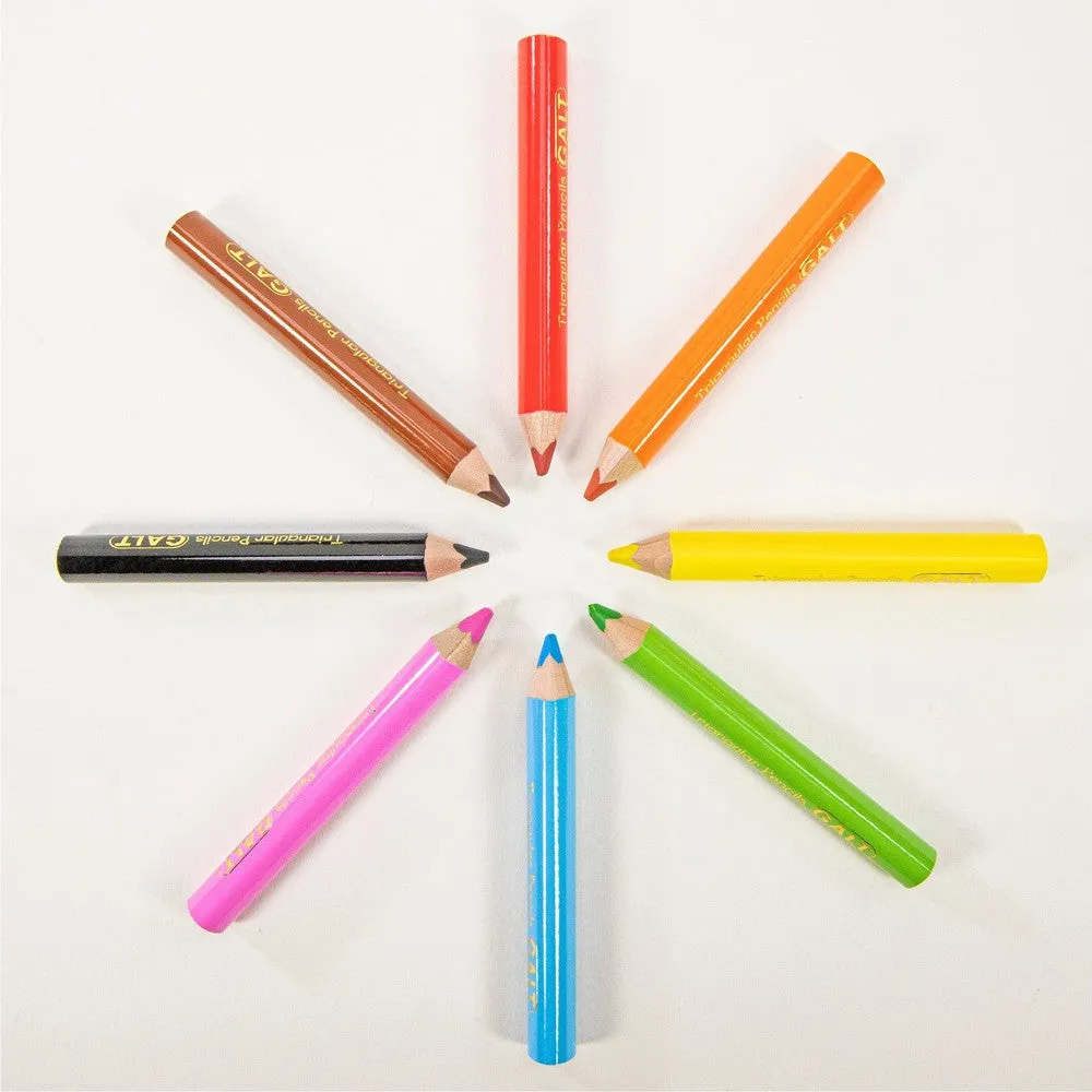 8 Chunky Triangular Pencils