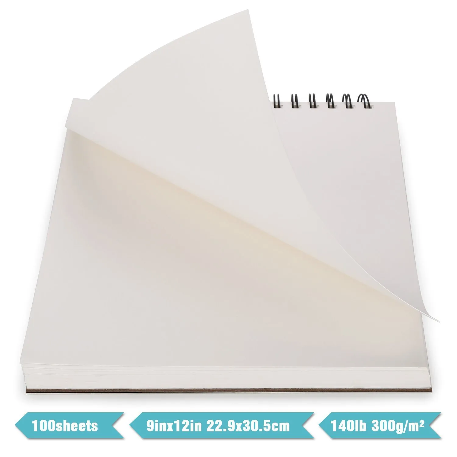 AGPtEk 12 inches 35 Sheets Watercolor Paper Pad