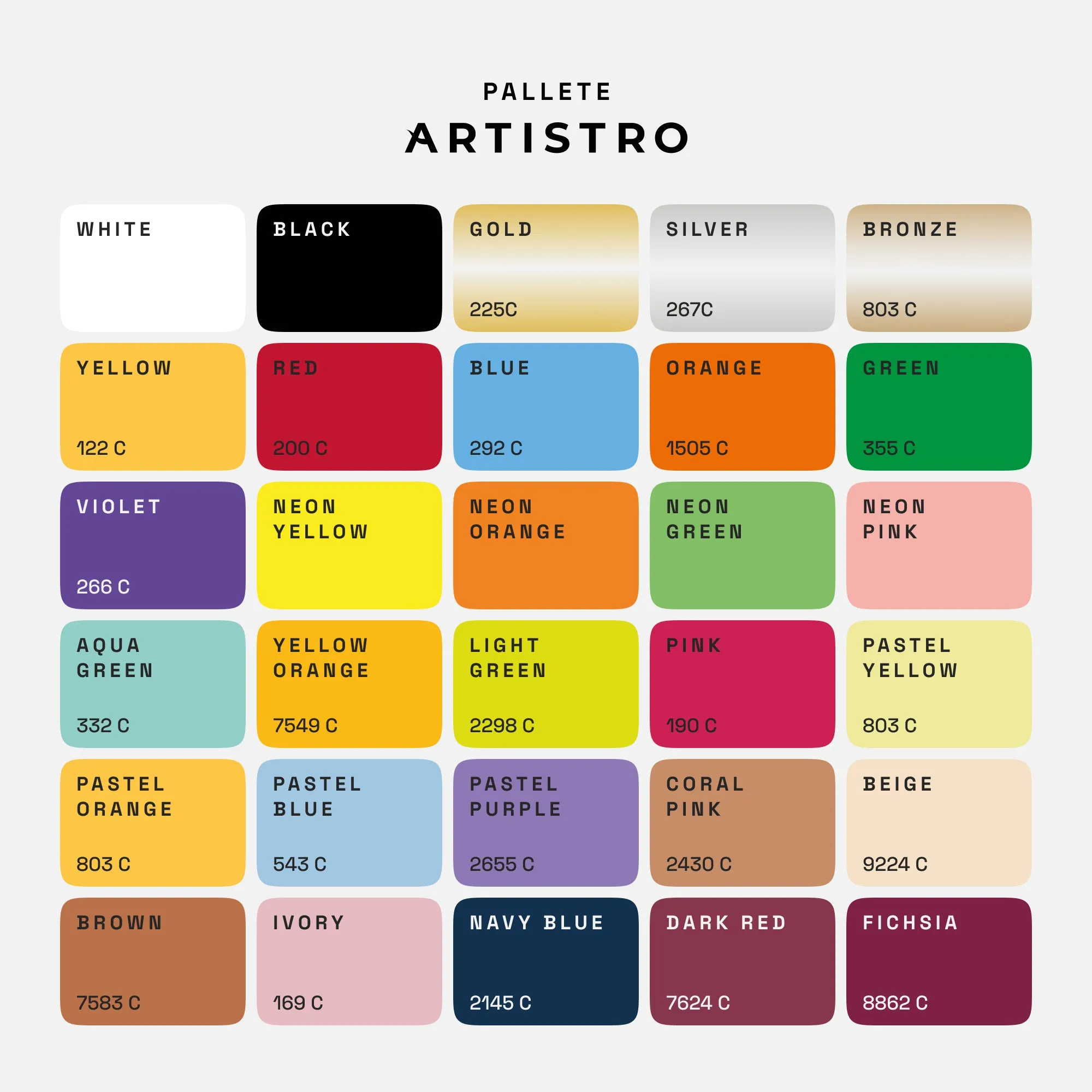 Artistro Acrylic Paint Pens For Fabric, Glass, Fine Tip, 30 colored paint markers