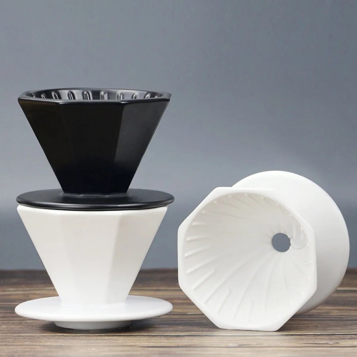 Barista Ceramic Coffee Filter Cup Driper 1-2 cups & 3-4 cups