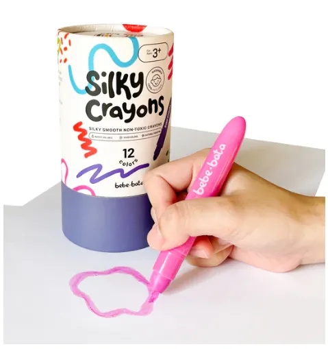 BebeBata-Silky Washable Crayons (24 Colors)