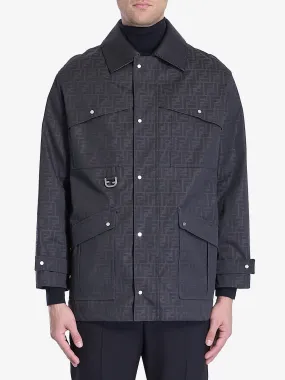 BLOUSON IN WAXED FF JACQUARD