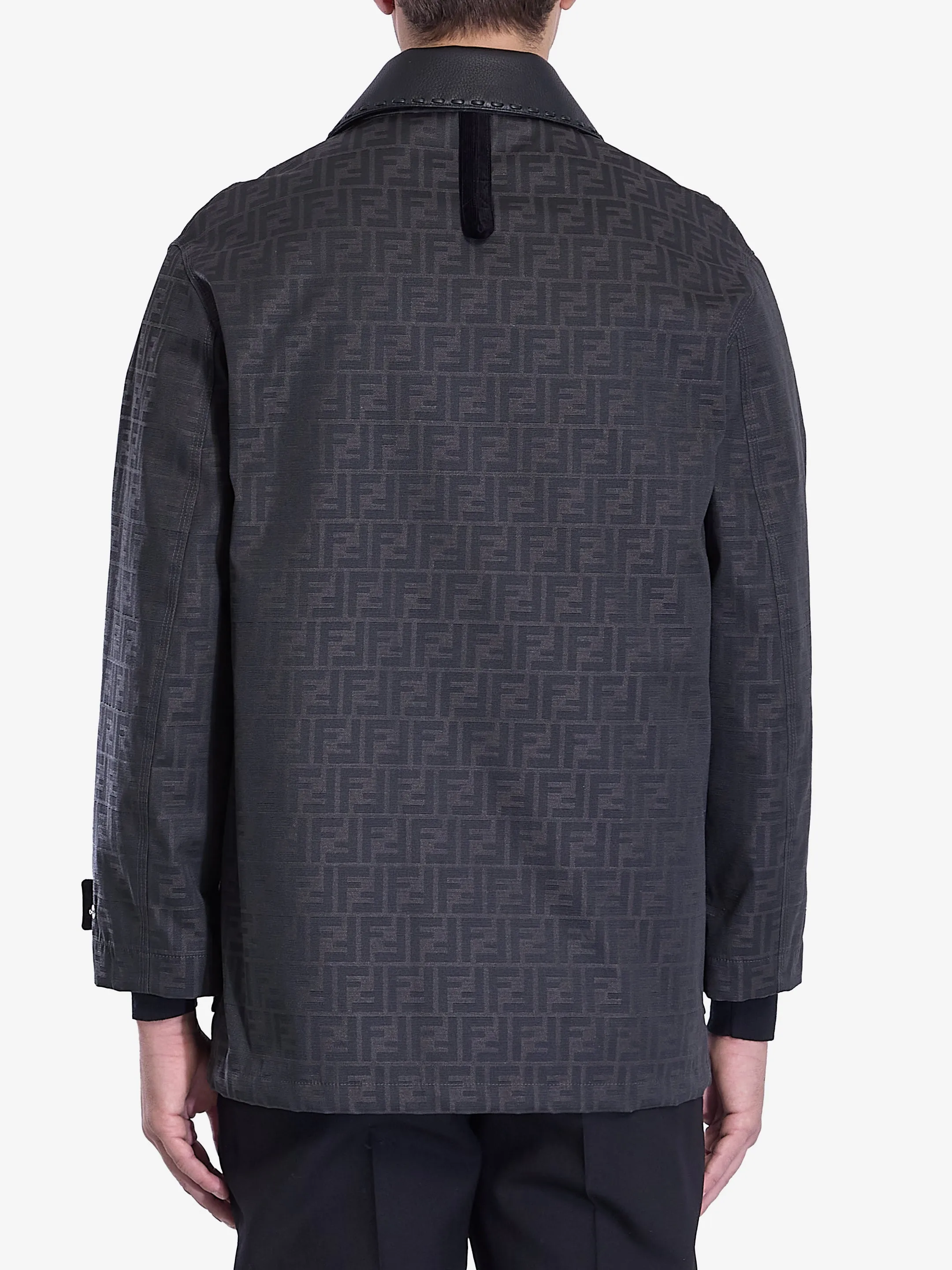 BLOUSON IN WAXED FF JACQUARD