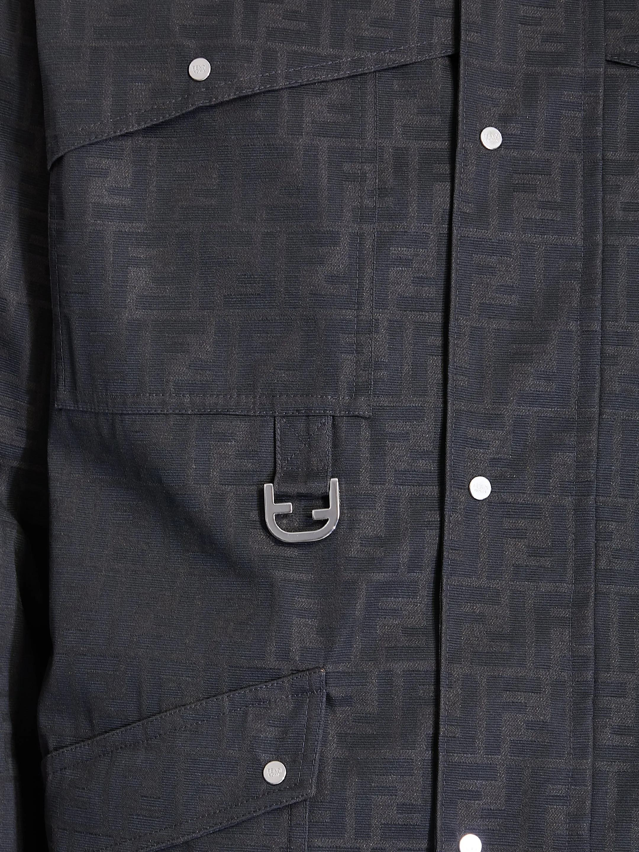 BLOUSON IN WAXED FF JACQUARD