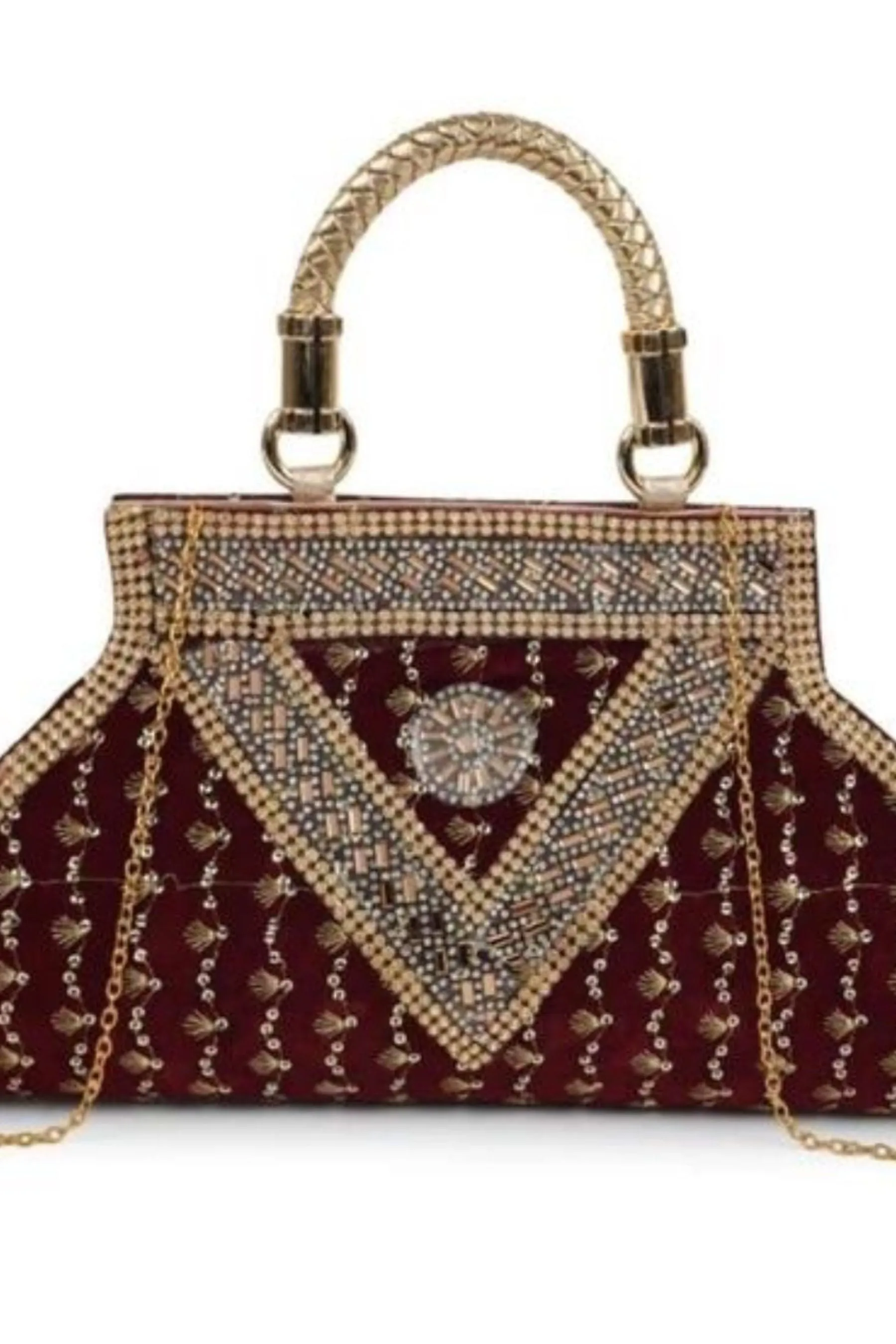 Chic Embellished Modern Women's Clutch - JCS Fashions All-Season Accessory