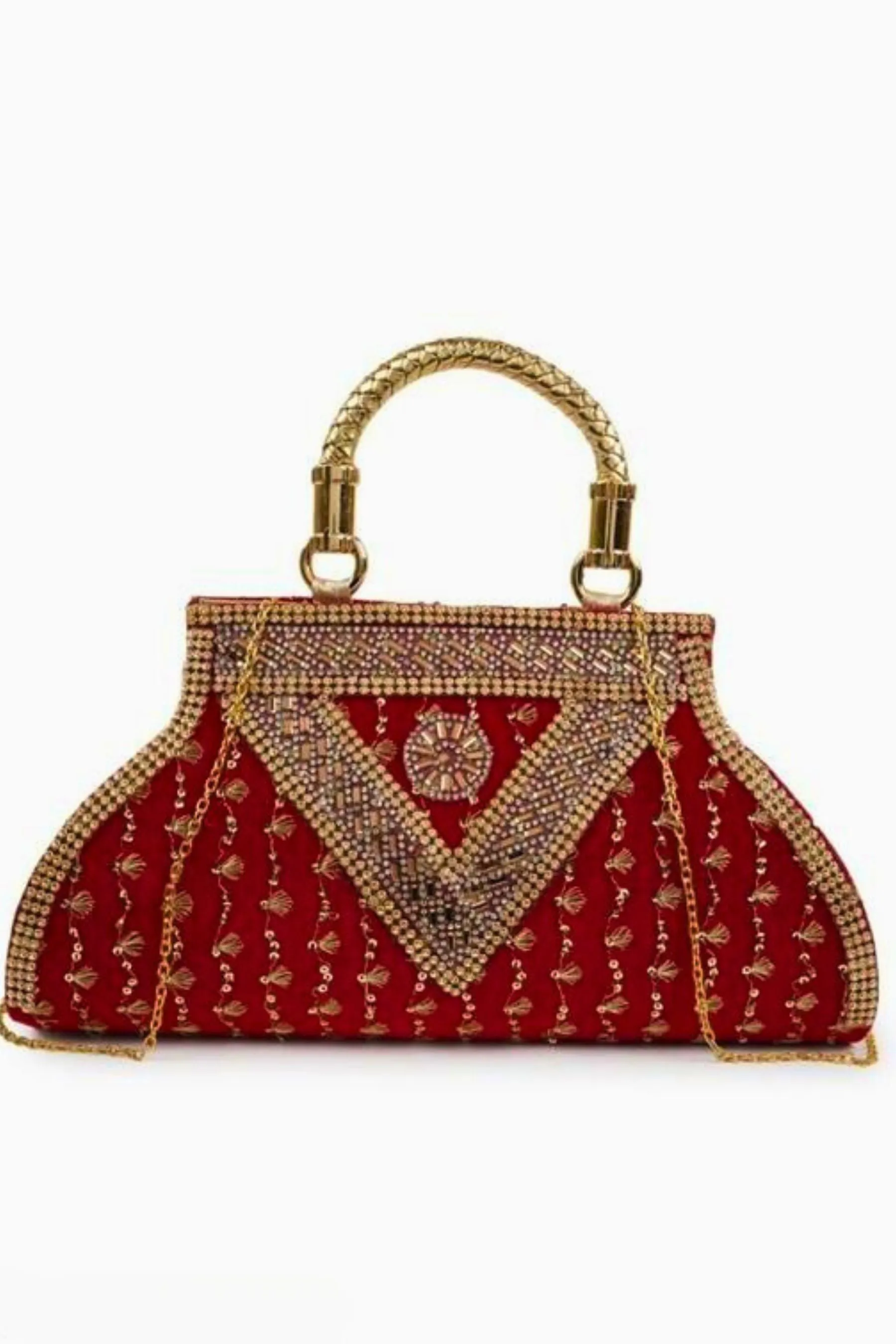Chic Embellished Modern Women's Clutch - JCS Fashions All-Season Accessory