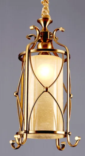 Classic Charm Curved Frame Pendant Light (D3081-1P)