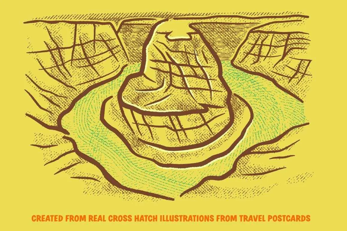 Cross-Country Crosshatchers for Procreate