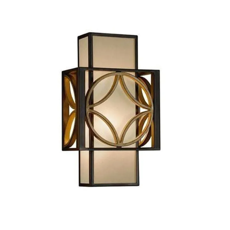 Decorative Bronze and Gold Art Deco Wall Light