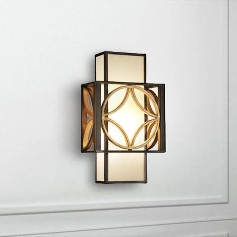 Decorative Bronze and Gold Art Deco Wall Light