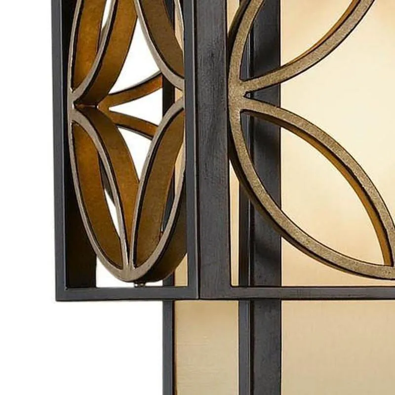 Decorative Bronze and Gold Art Deco Wall Light