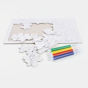 Educational Puzzle Drawing For Kids