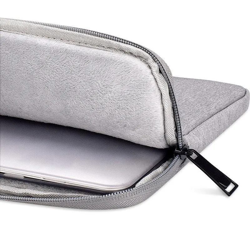 Exquisite 2in1 Sleek And Stylish Padded Inner Designed Laptop Sleeve- Ash