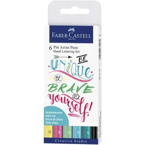 India Ink Pitt Artist Pen Hand Lettering 6ct