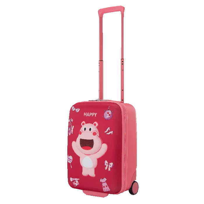 KIZTOPIA UPRIGHT HIPPO-PINK WHITE-47 CM
