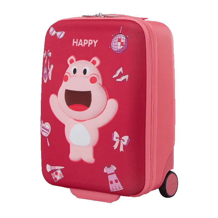 KIZTOPIA UPRIGHT HIPPO-PINK WHITE-47 CM