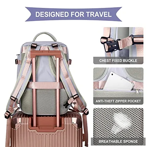 Large Travel Women's Backpack, Carry On, Hiking, School