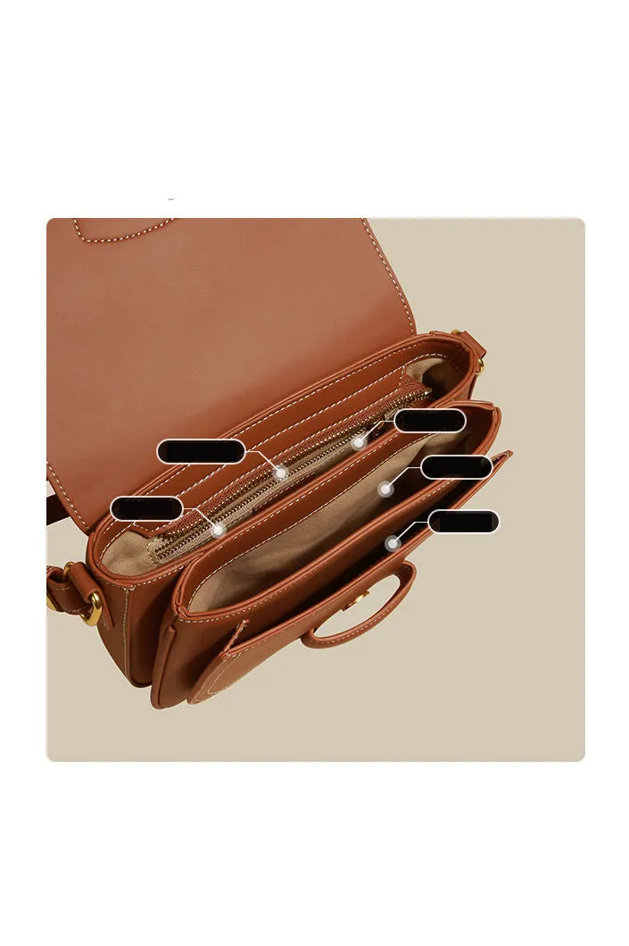 Leather Shoulder Saddle Bag