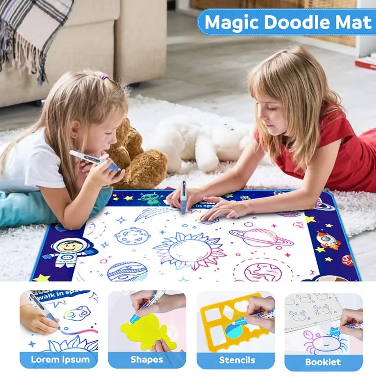 Magical Aqua Doodle Canvas Washable Drawing Mat - 682