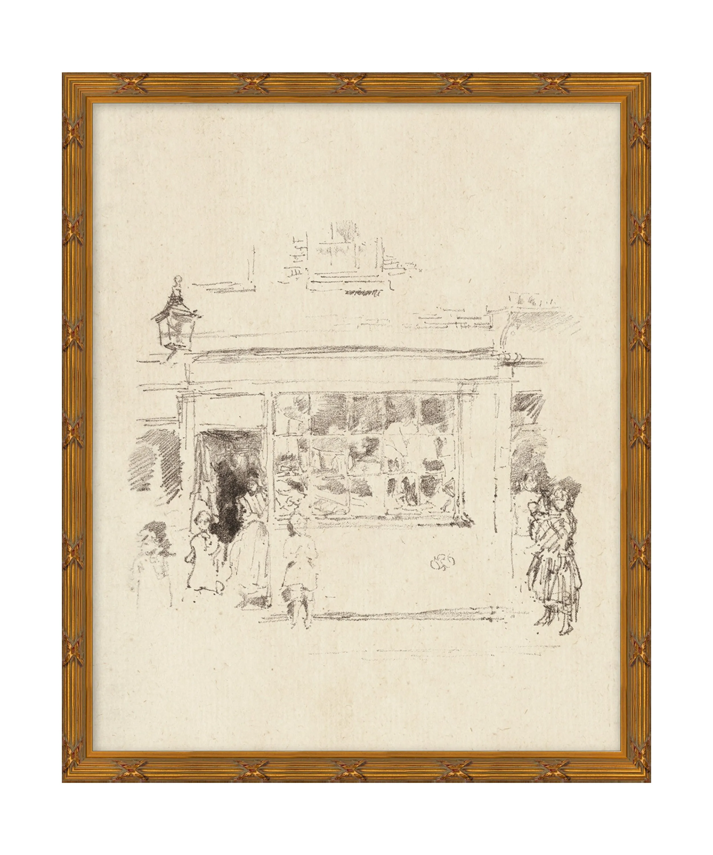 Market Place Etching Sketch