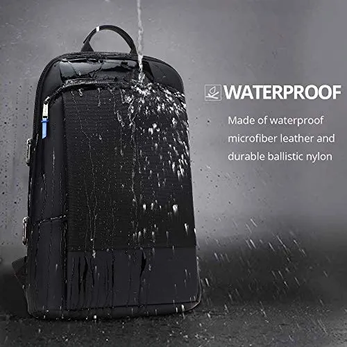 Men's Super Slim Laptop Backpack - Anti Theft - Waterproof - Student