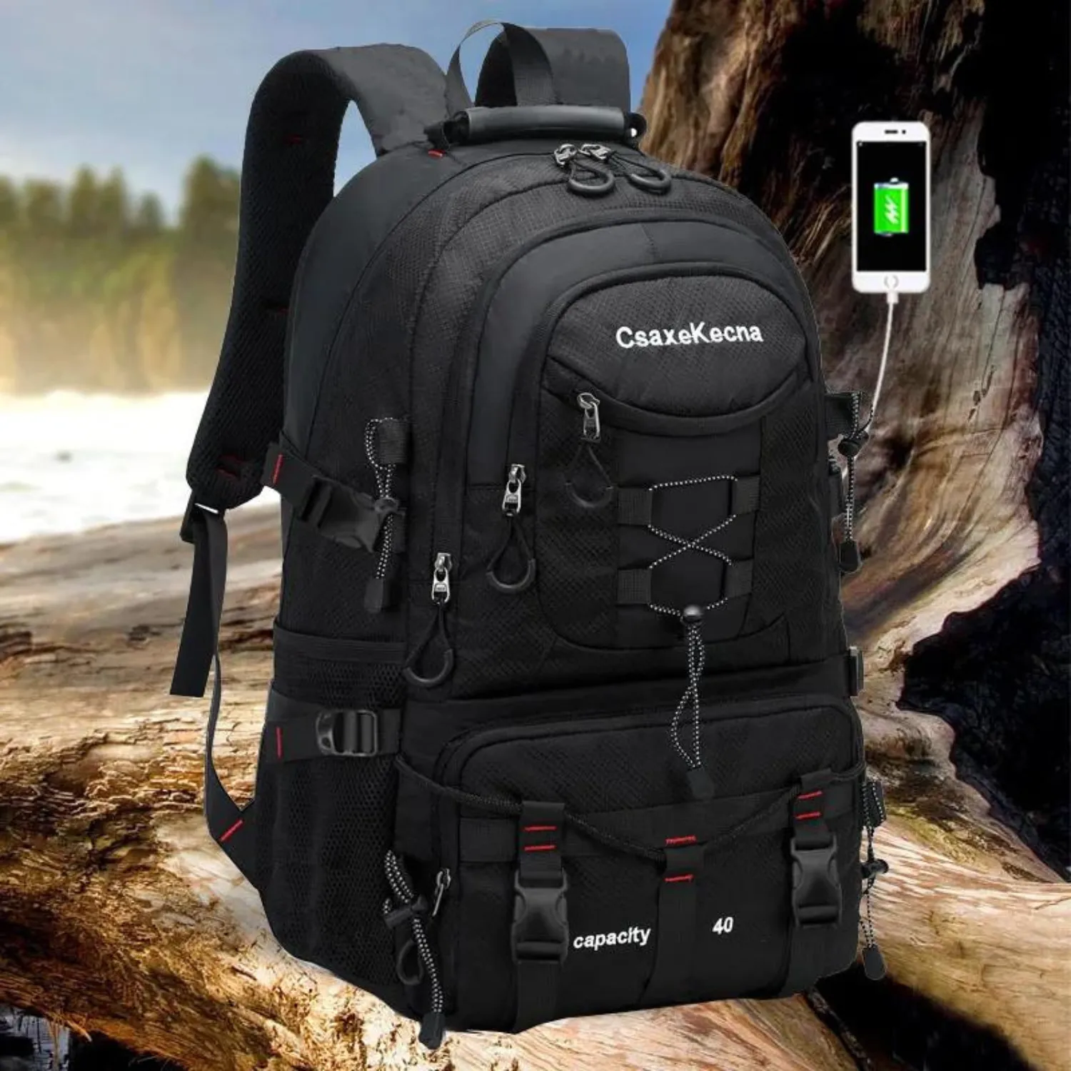 Multifunctional Hiking Backpack with Shoe Compartment