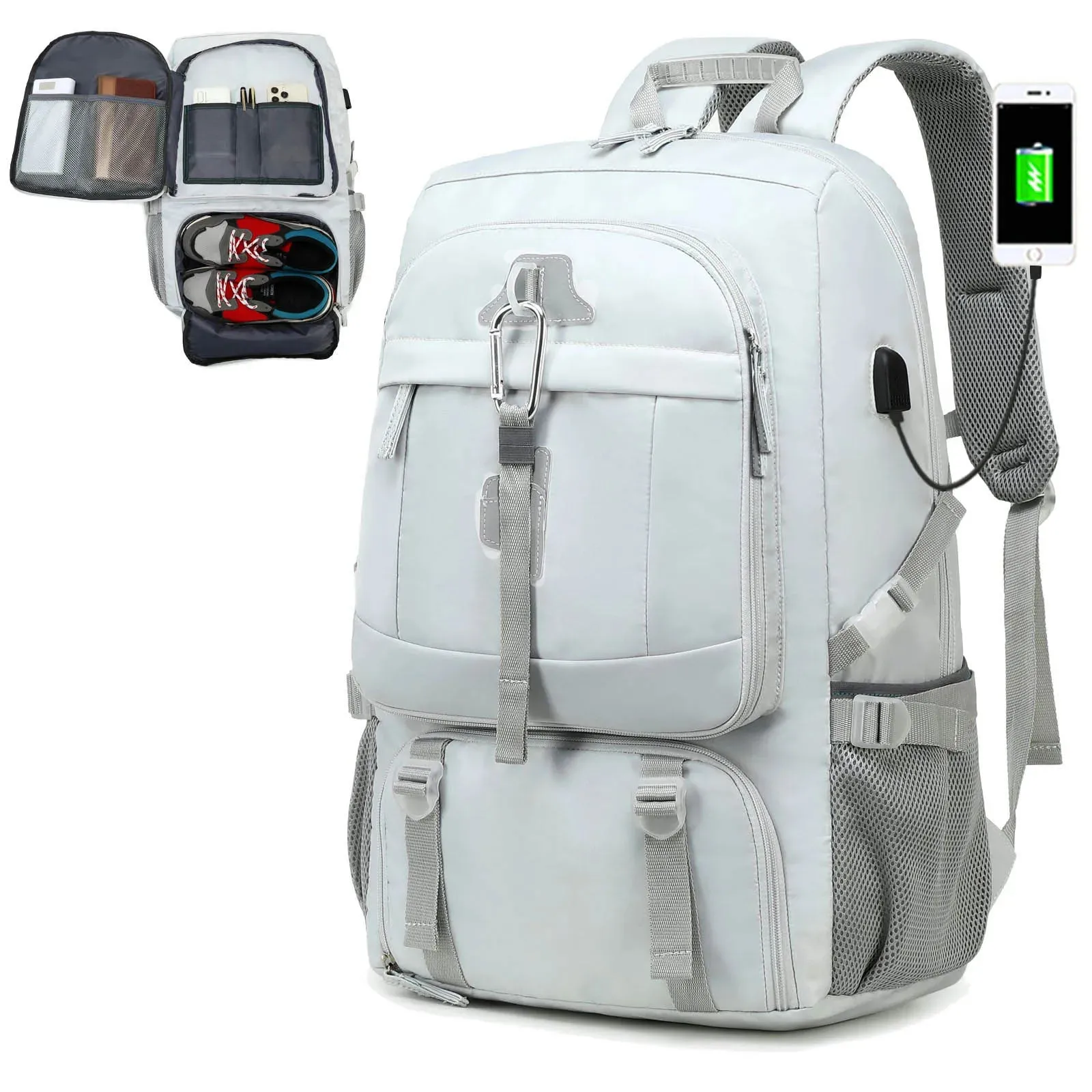 Multifunctional Hiking Backpack with Shoe Compartment