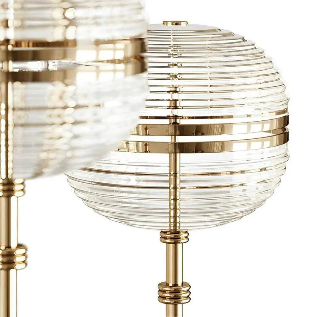 Mystic Aura Golden Finish Luxe Chandelier (0827/6)