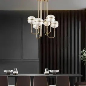 Mystic Aura Golden Finish Luxe Chandelier (0827/6)