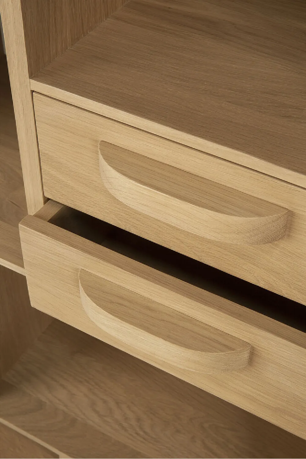Oak Bookcase With Drawers | Ethnicraft Pirouette