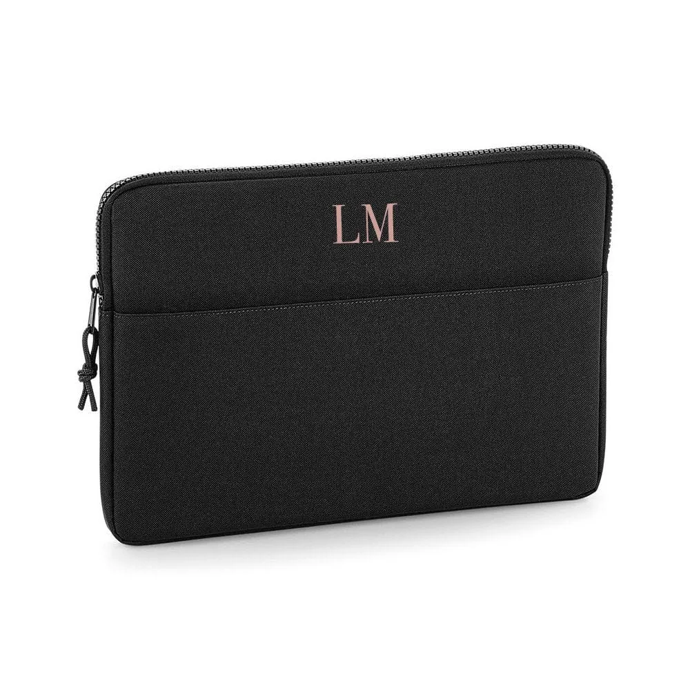 Personalised Laptop Bag, University Gift, Laptop Case, Initial Tablet Bag, Monogram Document Bag, Laptop Case, Custom Computer Bag, 15" Size