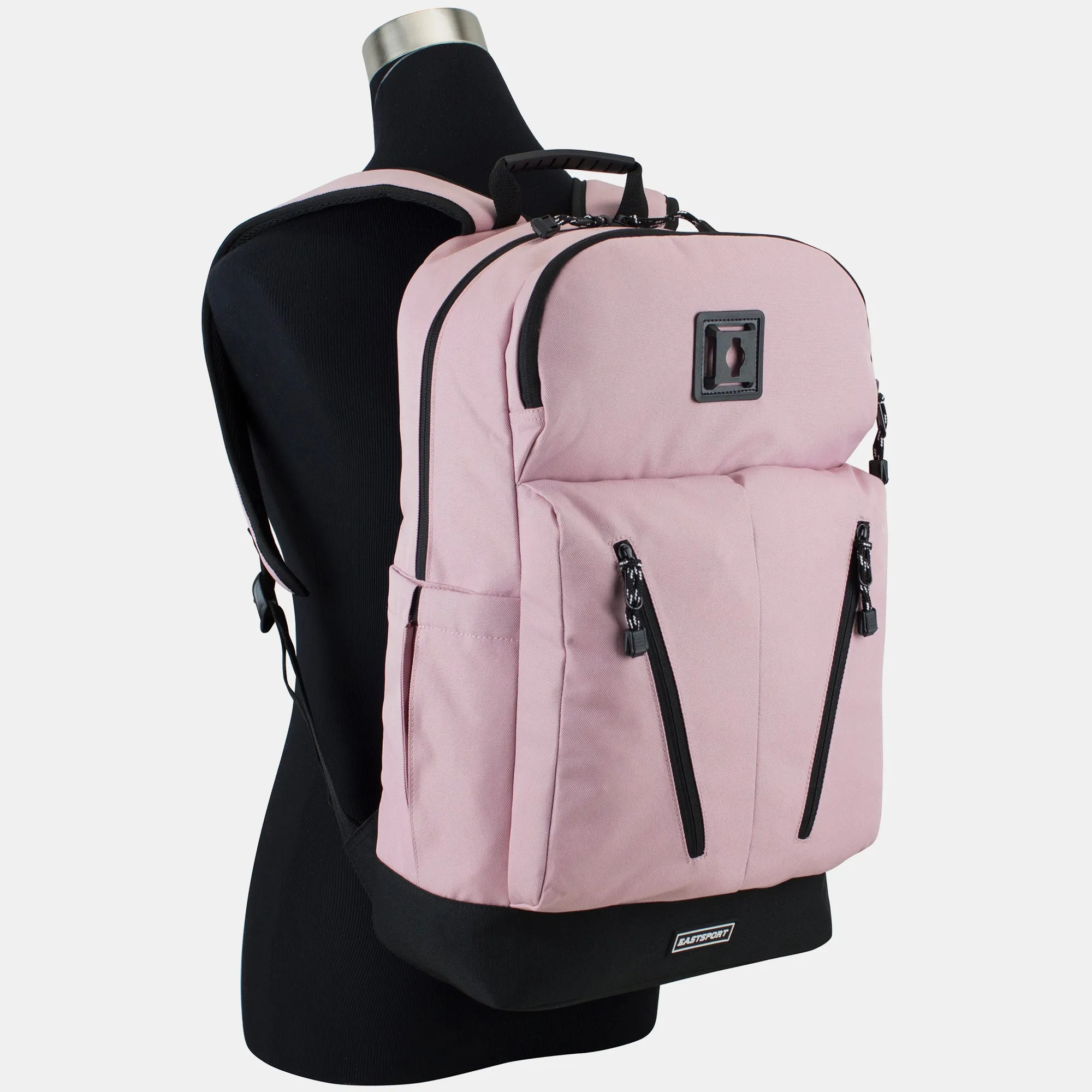 Pink Ice Laptop Backpack Travel Recycled Polyester Large Capacity Water Resistant Bag - Optional Accessories