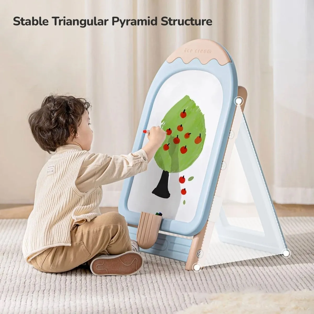 R for Rabbit Little Genius Candy- Set of Board & Chair-Blue