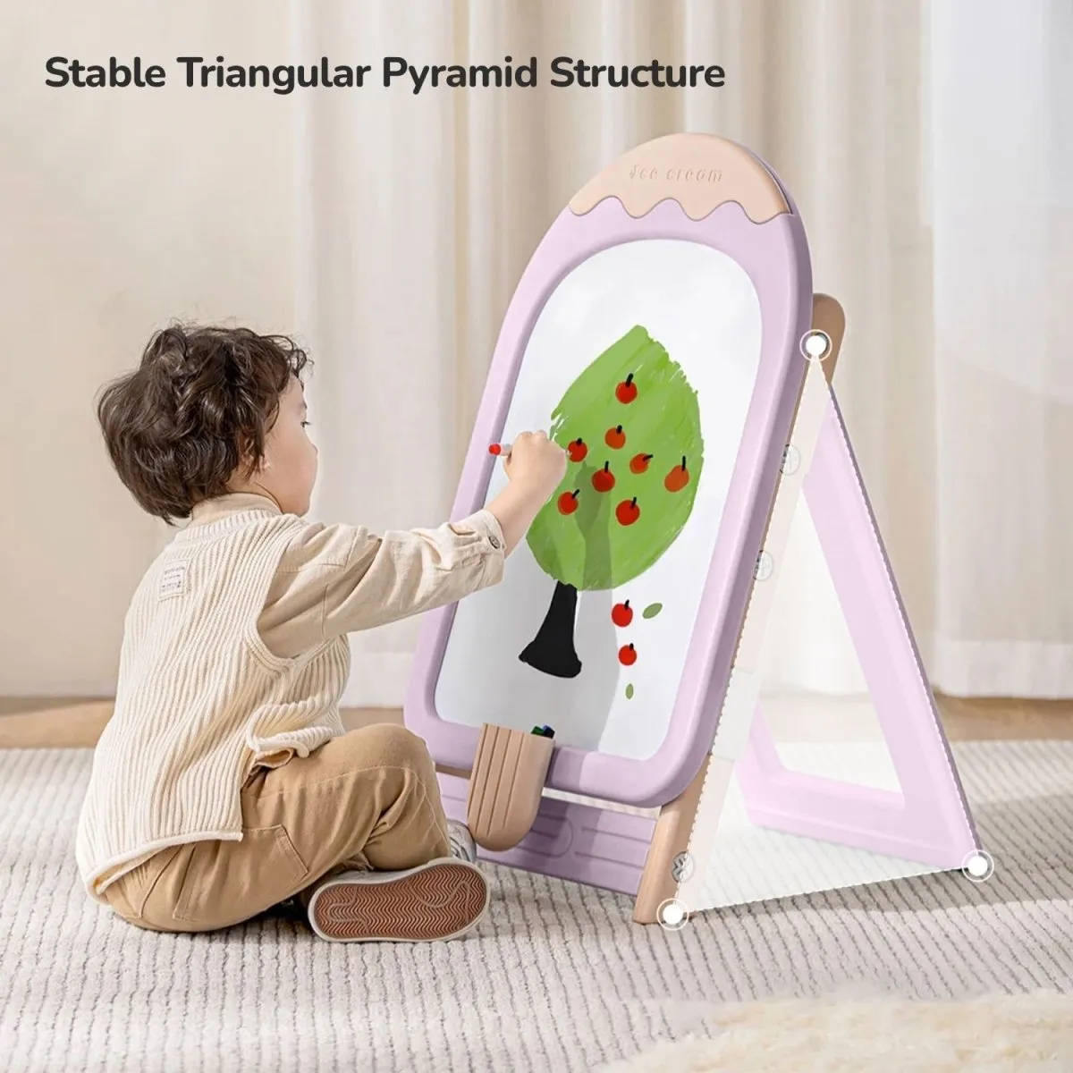 R for Rabbit Little Genius Candy- Set of Board & Chair- Purple