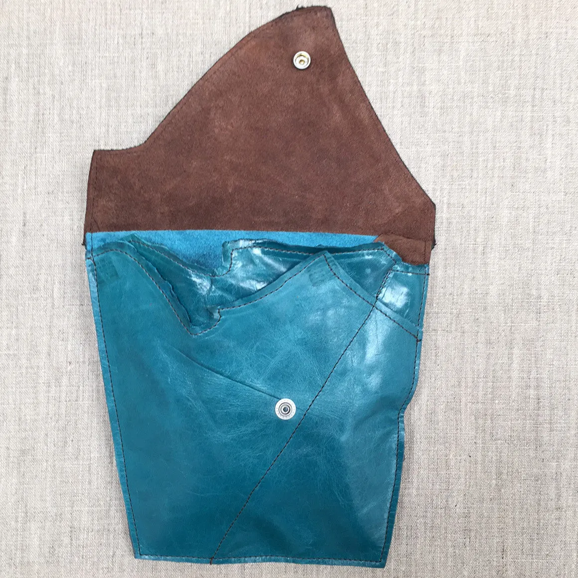 Ranger Bag in Ocean and Espresso by Iron & Flint