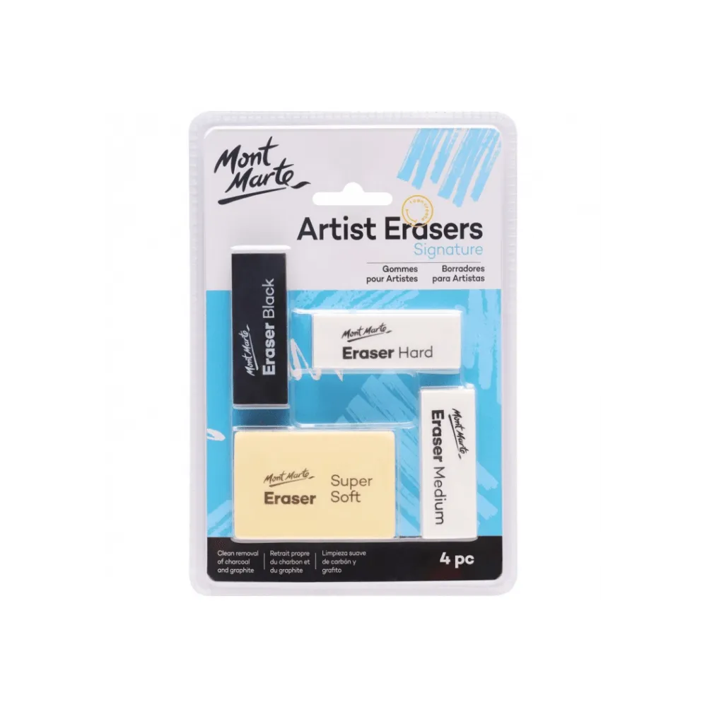 Signature Artist Erasers 4pc