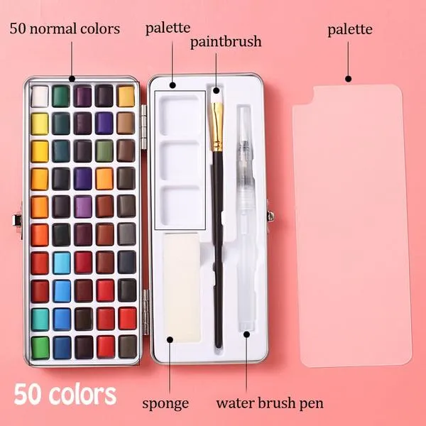 Solid Watercolor Pigment Set
