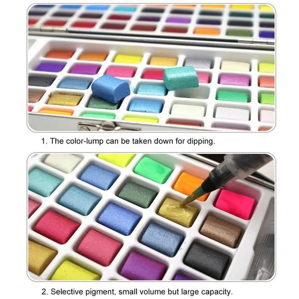 Solid Watercolor Pigment Set