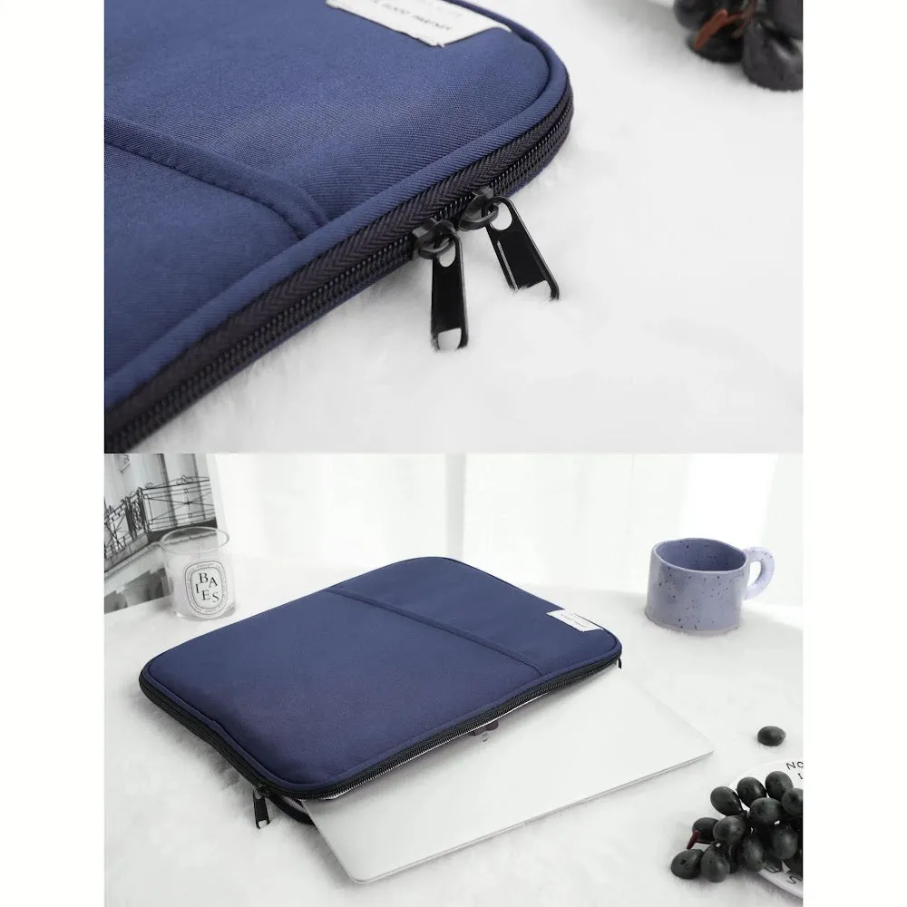 StitchesandTweed Navy Blue Laptop Sleeve