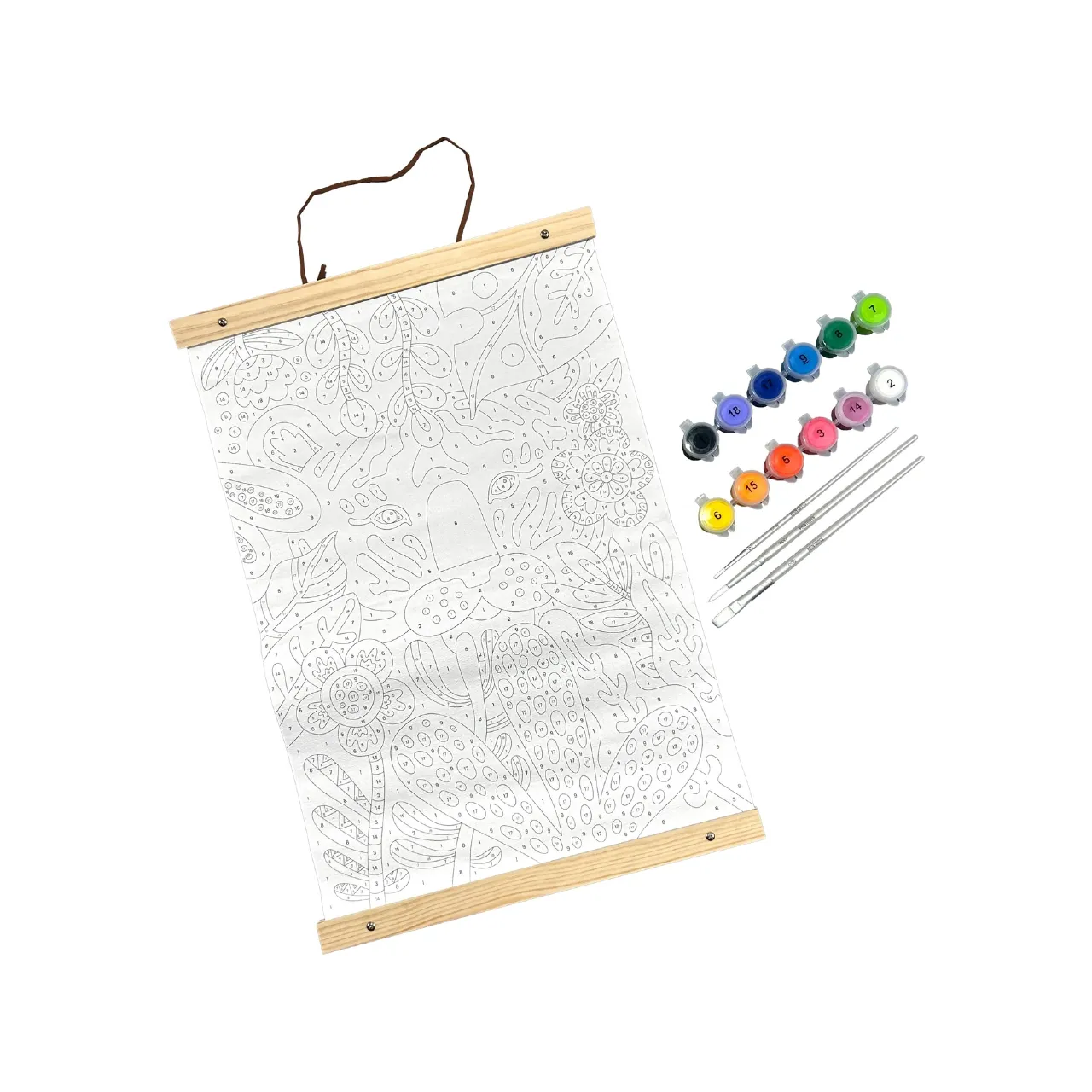Tiger Eyes Paintology Paint By Number Canvas Kit