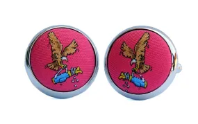 Two Under Par: Cufflinks - Coral