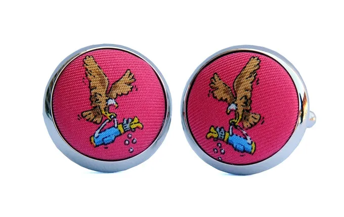 Two Under Par: Cufflinks - Coral